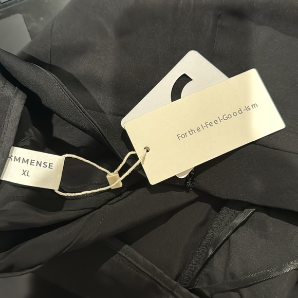 Commense Oversized Satin Wide Leg Dress Pants - Picture 7 of 8